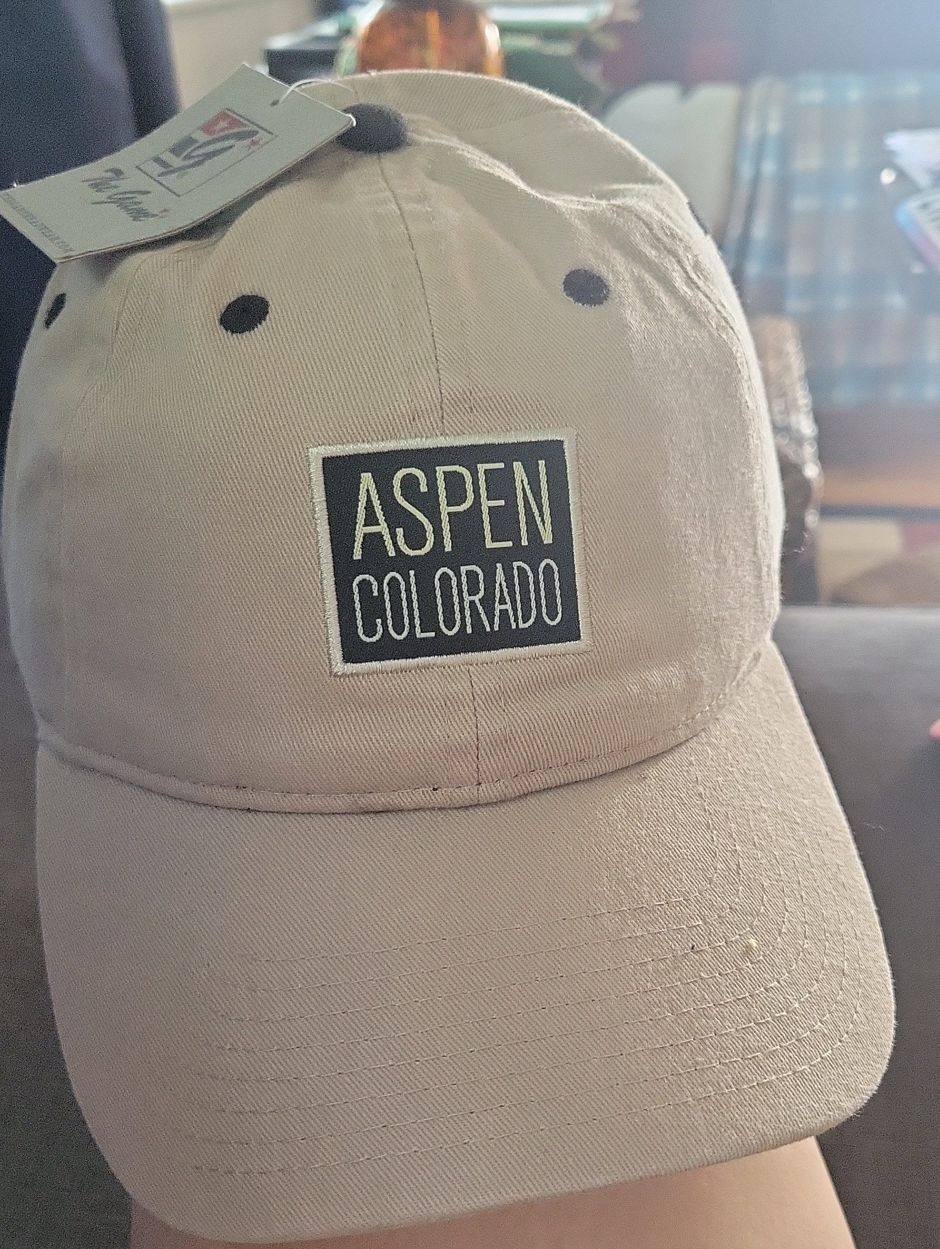 Aspen Colorado Khaki Baseball Cap Nwt